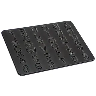 Zenker 7422 Buchstaben-/Zahlen-Backblech, 42 x 32 cm, Teflon-Prima