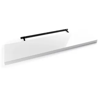 Home4You Wandboard 100 x 23,5 cm Weiß Hochglanz