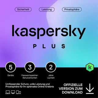 Kaspersky Lab Kaspersky Plus 2025 5 Geräte / 2 Jahre ESD