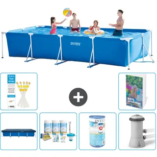 Rechteckiger Frame Pool - 450x220x84 Cm - 7-teilig  S34