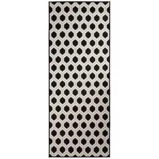 Floordirekt Bangor Teppichläufer 80 x 450 cm Schwarz