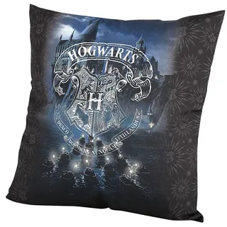 Harry Potter Hogwarts Unisex Kissen schwarz 100% Polyester Fan-Merch, Filme, Gothic, Hogwarts