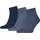 Socken Quarter Plain 3er Pack Blau 39-42