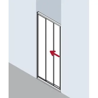 Kermi Nova 2000 Gleittür 75 x 185 cm N2STD07518xxK