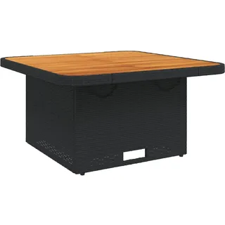 vidaXL Gartentisch 80 x 80 x 71 cm Schwarz