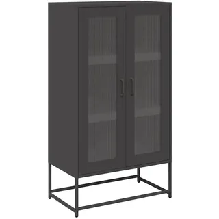 vidaXL Highboard 68 x 123 x 39 cm Schwarz
