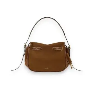 Polo Ralph Lauren für Damen. 428960569001 Polo ID Mini Satchel-Tasche aus braunem Wildleder (OSFA), Lässig