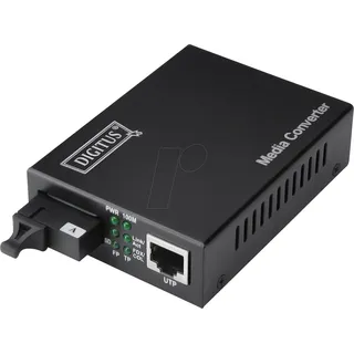 Digitus DN-82122 LAN, SC Simplex Netzwerk-Medienkonverter 1 GBit/s