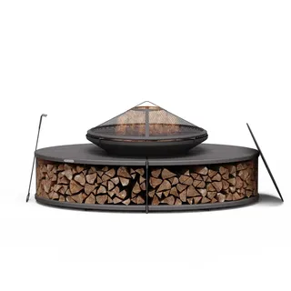 Blumfeldt Feuerkorb Ø 64 cm Schwarz