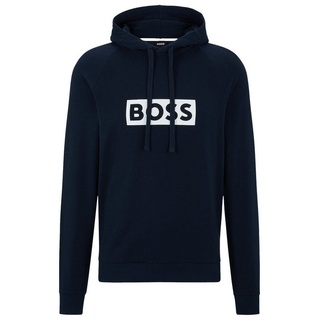 BOSS Kapuzensweatshirt Fashion mit Markenprint vorn blau XXL