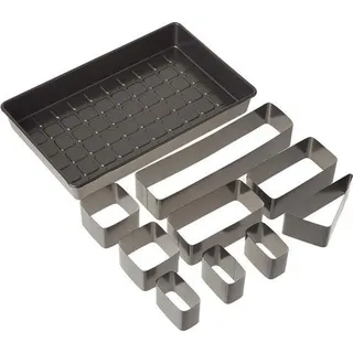 Famanu Kuchenform Zahlen und Buchstaben mit Antihaftbeschichtung - 24,28 x 38,74 x 5,77 cm