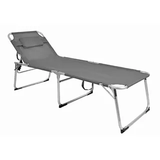 Mojawo XXL Gartenliege Grau
