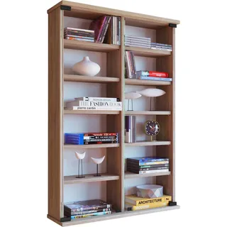 VCM Wandregal 60 x 18 x 92 cm Braun