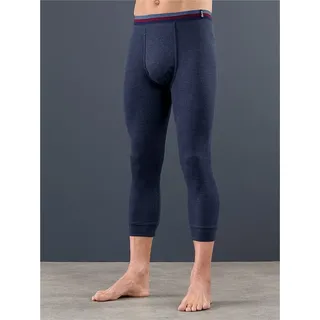 Lange Unterhose KINGS CLUB, Herren, Gr. 7, 2 Stk., blau (marine), 75% Baumwolle, 25% Polyester, Unterhosen Lange Unterhose