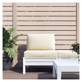 vidaXL Palettenkissen 2-tlg. 120 x 80 x 10 cm cremeweiß