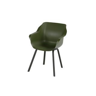 Element Sessel Sitzfläche 'moss green' Gestell 'carbon black' (1 Stück) - Sophie