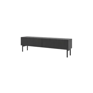 Selsey Nolie TV-Lowboard 175,5 cm Schwarz Holz