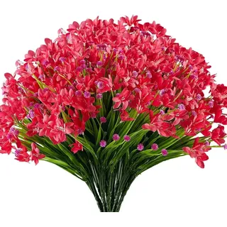 Kunstblumenstrauß 4er-Set Künstliche Narzissensträuße aus Kunststoff, Agger, ideal für Hochzeiten, Brautsträuße und Wohnraum- oder Gartendekoration