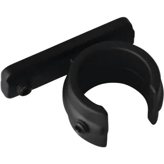 GARDINIA Vorhangstange Ring-Adapter 1-läufig Ø 20 mm 4 cm Schwarz