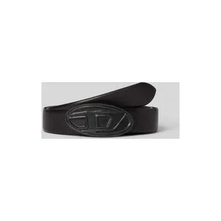 Gürtel mit Label-Detail, Black, 85