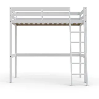 le quai des affaires Weber Industries Hochbett Studio, 90 x 200 cm, - 1 Lattenrost/Weiß