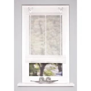 HOME WOHNIDEEN Raffrollo Jörg 60 x 130 cm Fenstergröße (Velux) weiß