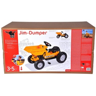 BIG Trettraktor BIG Outdoor Spielzeug Fahrzeug Traktor BIG-Jim-Dumper braun 800056568
