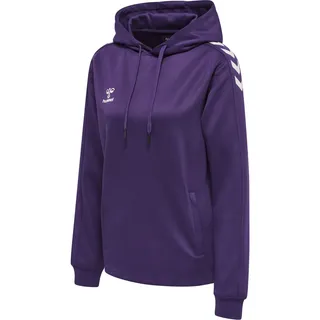 hummel Core XK Poly Hoodie Damen acai/white XS