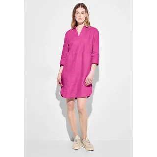 Midikleid CECIL Gr. XL (44), N-Gr, pink (bloomy pink) Damen Kleider Freizeitkleider mit 34 Arm und aus Leinen