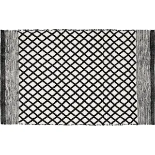Wenko Badematte Tara Schwarz/Weiß 80 x 50 cm