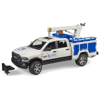 Bruder® Spielzeug-Auto 02509 RAM 2500, (Service truck, 1-tlg), mit Rundumleuchte Pick Up Nutzfahrzeug, ab 4 Jahren weiß