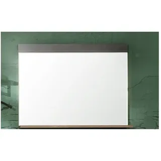 trendteam Garderobenspiegel, Wandspiegel Flurspiegel Spiegel mit Ablage Grau/Braun 90x69x16cm braun|grau