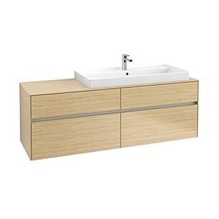 Waschbeckenunterschrank 160 x 55 cm Nordic Oak