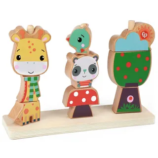 Fisher-Price Holz-Stapelturm mehrfarbig