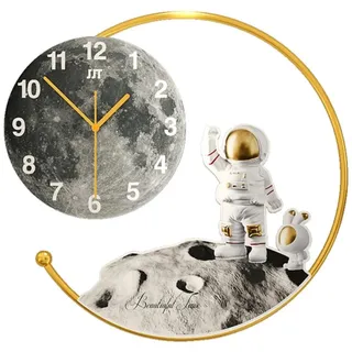 LANMOU Leuchtende Wanduhr Groß, Nachtlicht Wanduhr Ohne Tickgeräusche Wanduhr Lautlos Große Wanduhr Wohnzimmer Wanduhr Digital Groß Modern Quartz Lautlos Wanduhr für Wohnzimmer, Zimmer, Büro (Set B)