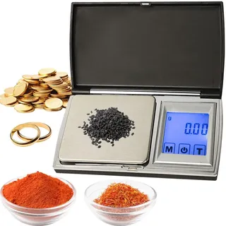 casativo Digitale Feinwaage (300g/0.01g) mit Touch-Display – Präzise Taschenwaage mit 7 Einheiten für Schmuck, Gewürze & Gold