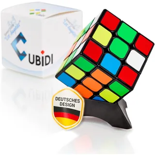 Cubidi CUBIDI® Zauberwürfel 3x3 Klassisch - Typ Los Angeles. Speed Cube 3x3 mit optimierten Dreheigenschaften. Hochwertiger Magic Cube für Anfänger und Fortgeschrittene