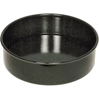 Riess, 0494-022, Tortenform Ø 26cm, CLASSIC, SCHWARZEMAILLE, Emaille, Volumen (empf.): 3,1 Liter, Herstellung in Österreich, LBH: 27,5x27,5x8,1cm, 1,064kg, Backform, Spülmaschinenfest, Ofenfest