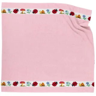 Feiler paulix00200501 Kinderbadetuch Pauli Größe 100 x 100 cm, rosa