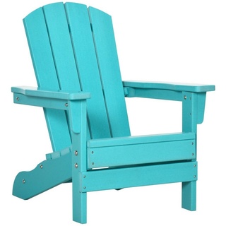 Outsunny Stuhl Adirondack- (Set, 1 St), aus HDPE blau|grün