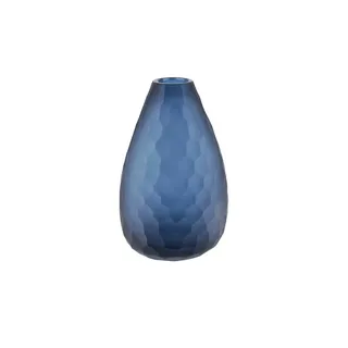 Peill+Putzler Vase , blau , Glas  , Maße (cm): H: 21,5  Ø: 13