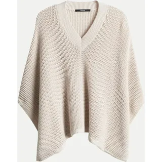 Someday Strick Poncho Basona Beige