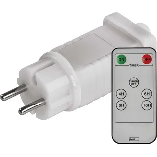 EMOS Connect System 30V Netzteil Standard/Profi, Erweiterungsteil A (ohne Weihnachtslichterkette und Anschlusskabel), 30V Adapter mit Fernbedienung, IP44 für Innen und Außen, 6/18h Auto-Timer, weiß