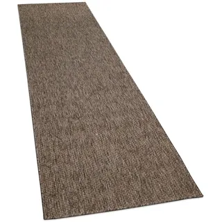 KADIMA DESIGN Kurzflorteppich 80 x 250 cm Braun