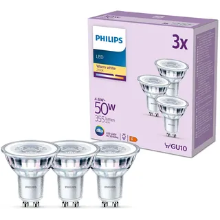 Philips LED-Spot 3er Pack 929001215223 4,6 W GU10 warmweiß