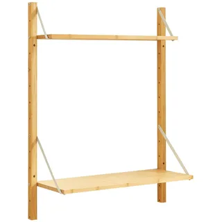 [en.casa] Wandregal Tingvoll 85 x 65 x 25 cm Beige