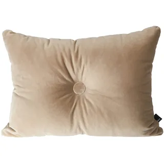 HAY Kissen inkl. Füllung Dot Soft Samt beige Bezug: Baumwolle, Füllung: Polyester, Maße: 60 cm x 45 cm, 507295, 1 Stück (1er Pack)