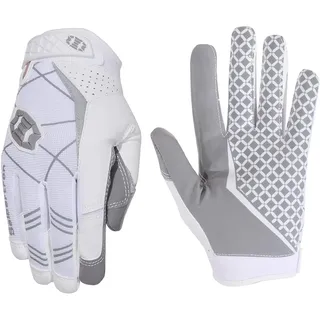 Seibertron Pro 3.0 Elite Ultra-Stick Sports Receiver/Empfänger Handschuhe American Football Gloves Jugend und Erwachsener White S
