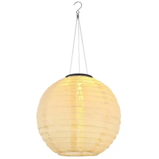 GLOBO Lampion Edelstahl Kunststoff D 30 cm 1 Stück beige