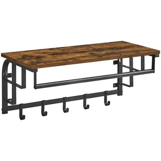 VASAGLE Wandgarderobe LCR12BX Braun